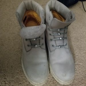 Timberland grey suede boots
